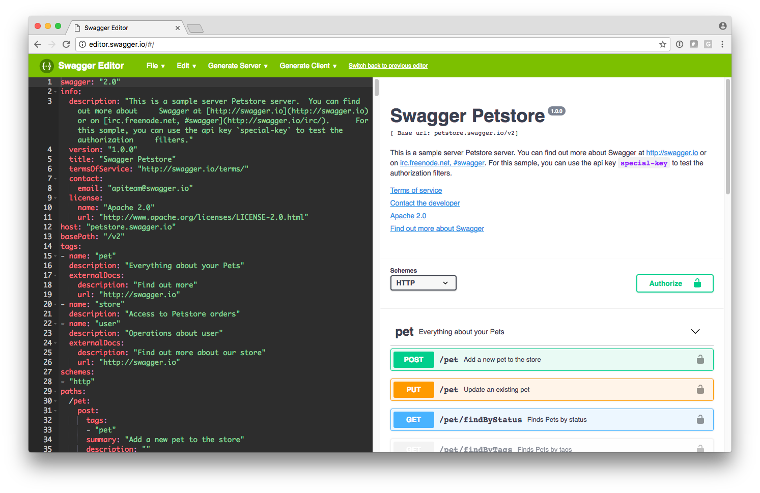 swagger editor for android